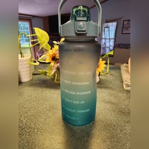 64 oz water blue bottle